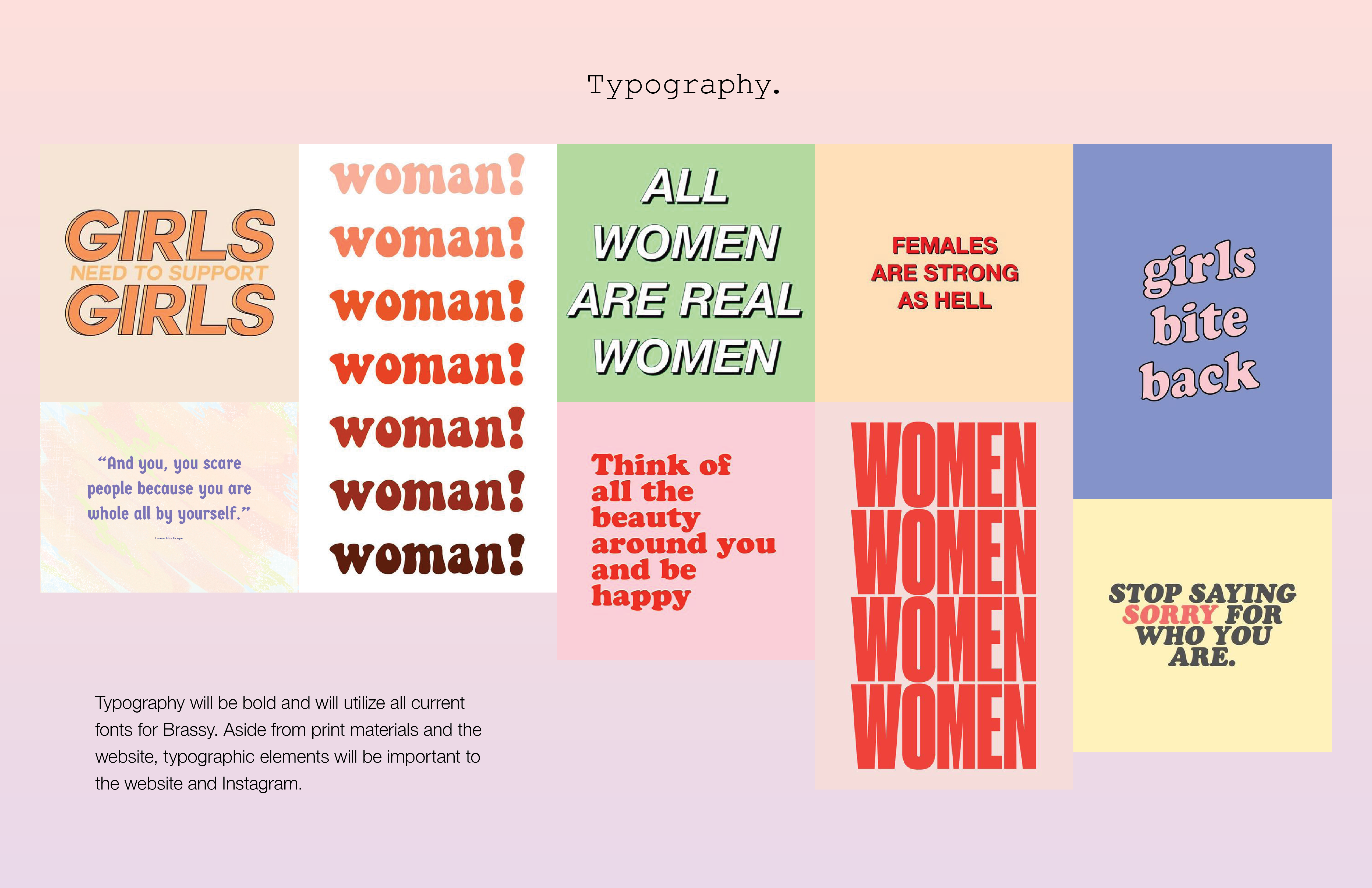 brassy graphic identity-typography art direction